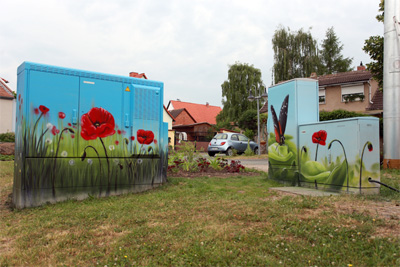 "Blumenwiese" Gestaltung Stromkasten